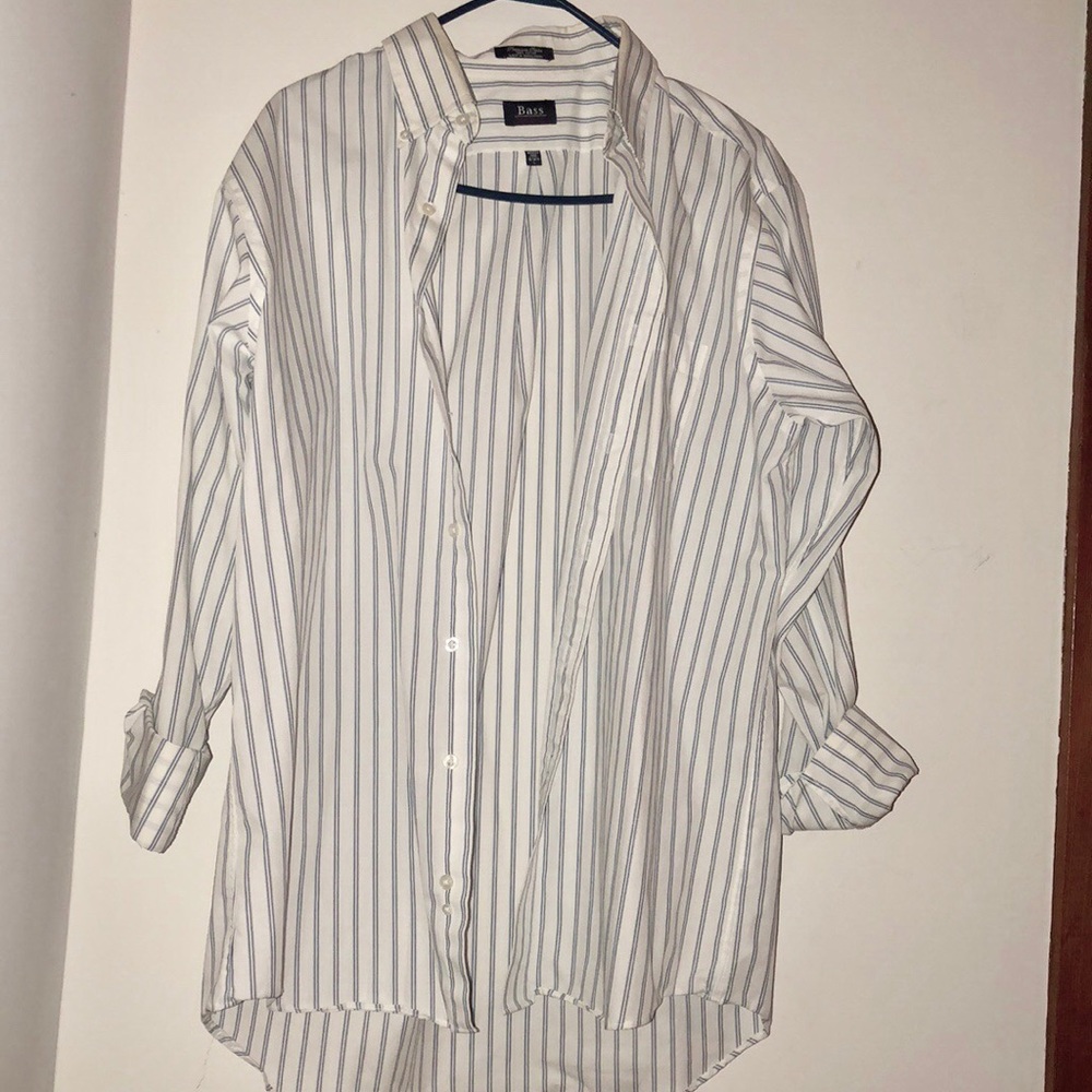 Premium poplin Bass men’s dress shirt - size large